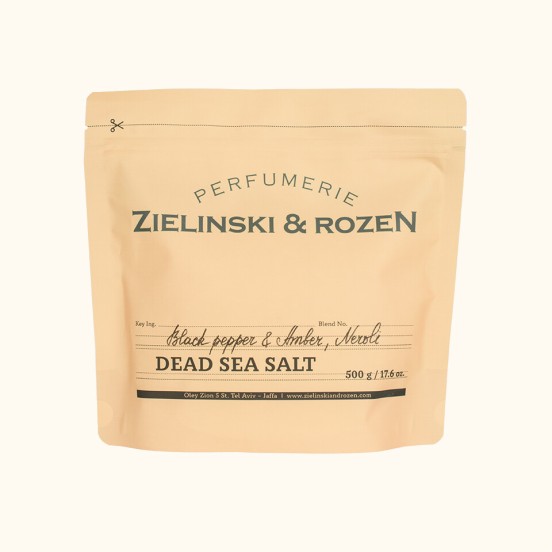 Соль мертвого моря ZIELINSKI & ROZEN Черный перец, Ветивер, Нероли, Амбра, 500 г